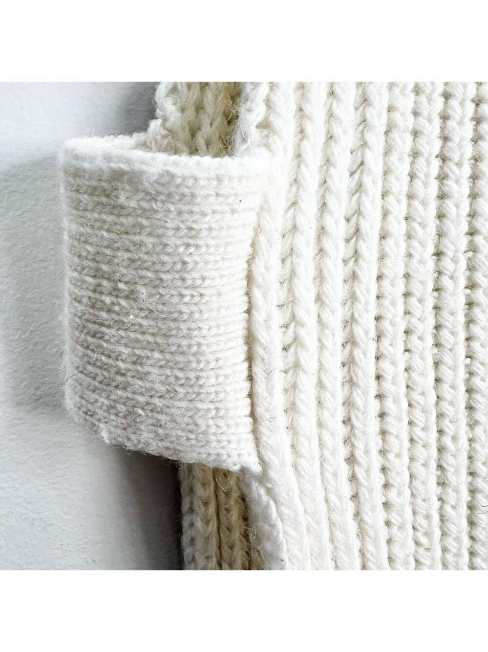 StilEstro Italy ivory cowl neck wool alpaca blend open side sleeveless sweater - Picture 11 of 14